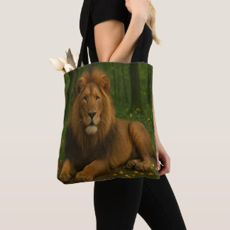 Lion Wildlife Tote Bag