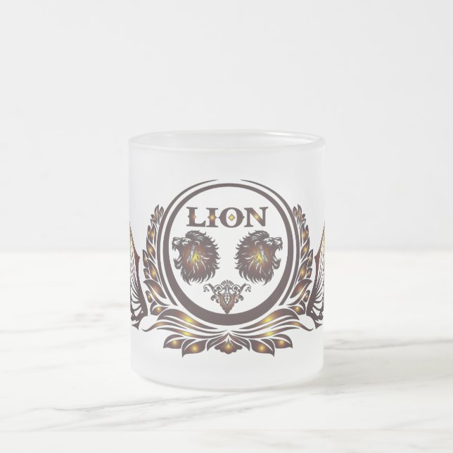 LION-Wing Glass Mug (Center)
