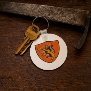 Lion With A Sword Key Ring