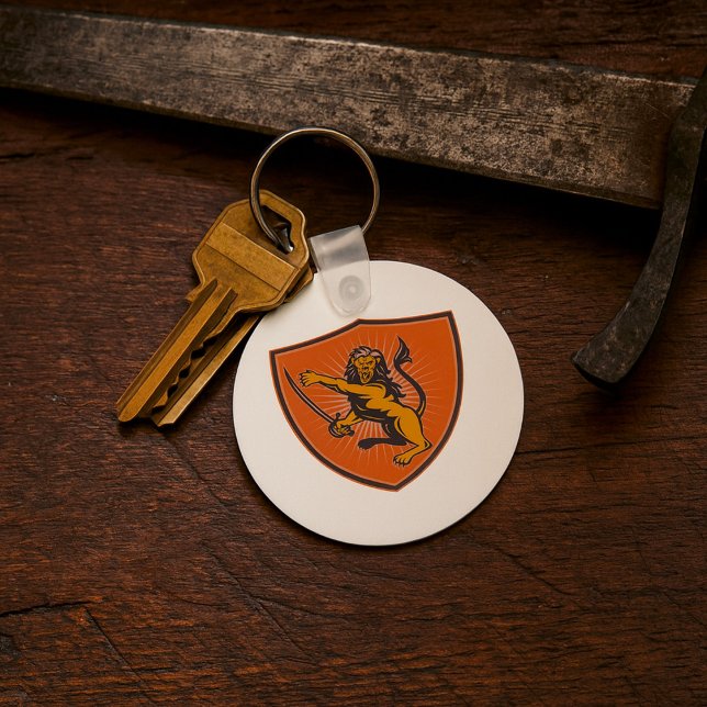 Lion With A Sword Key Ring (Creator Uploaded)