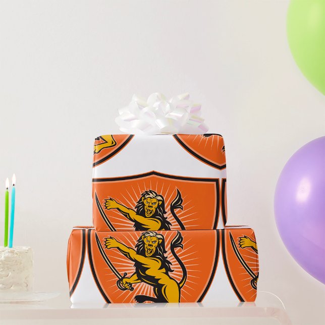 Lion With A Sword Wrapping Paper (Creator Uploaded)