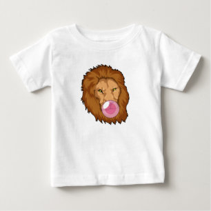 Lion with Bubble gum Baby T-Shirt