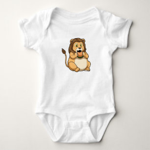 Lion with Burger Baby Bodysuit