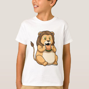Lion with Burger T-Shirt