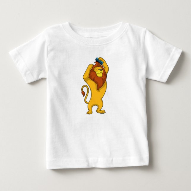 Lion with Comb Baby T-Shirt (Front)