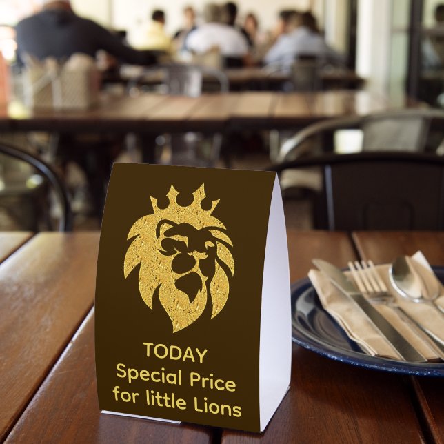 Lion With Crown - Gold Style 1 (Insitu(Restaurant))