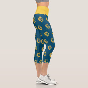 Lion With Crown - Gold Style 1 Capri Leggings