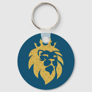 Lion With Crown - Gold Style 1 Key Ring