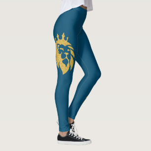 Lion With Crown - Gold Style 1 Leggings