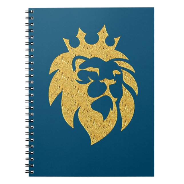 Lion With Crown - Gold Style 1 Notebook (Front)