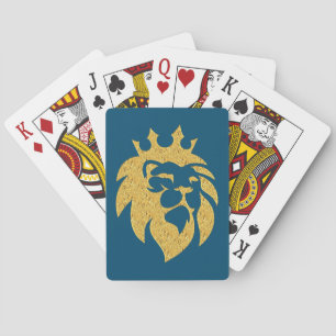 Lion With Crown - Gold Style 1 Playing Cards