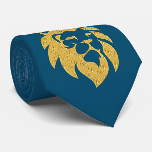 Lion With Crown - Gold Style 1 Tie