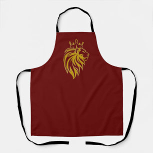 Lion With Crown - Gold Style 2 Apron