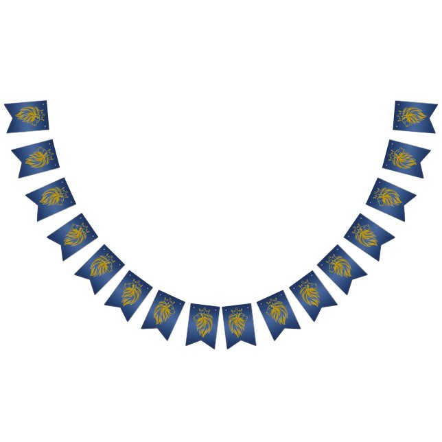 Lion With Crown - Gold Style 2 Bunting (All)