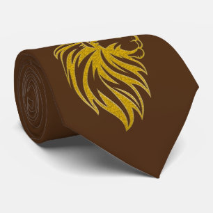 Lion With Crown - Gold Style 2 Tie