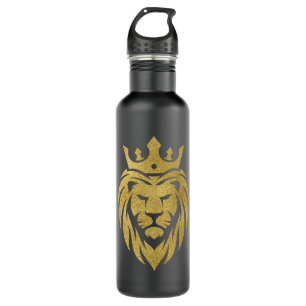 Lion With Crown - Gold Style 3 710 Ml Water Bottle