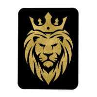 Lion With Crown - Gold Style 3