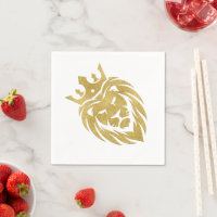 Lion With Crown - Gold Style 3