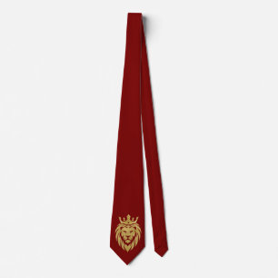 Lion With Crown - Gold Style 3 Tie