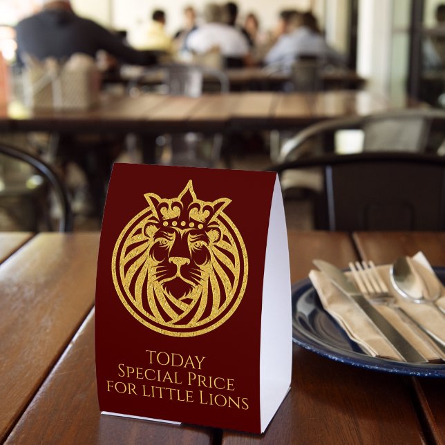 Lion With Crown - Gold Style 4 (Insitu(Restaurant))