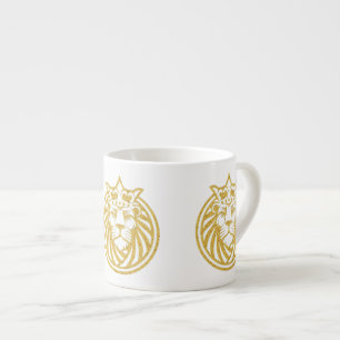 Lion With Crown - Gold Style 4 Espresso Cup
