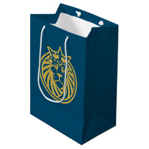 Lion With Crown - Gold Style 4 Medium Gift Bag