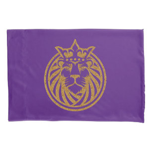 Lion With Crown - Gold Style 4 Pillowcase