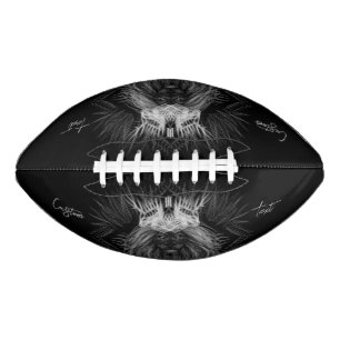 Lion with Crown Monogram American Football