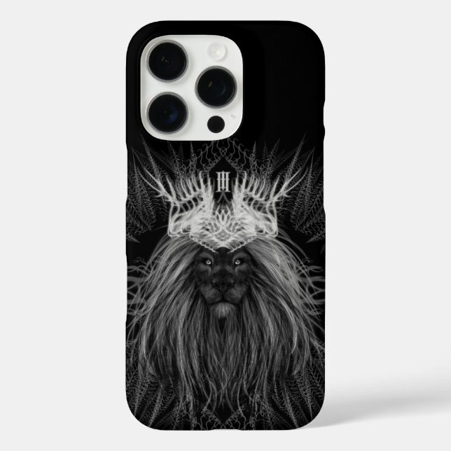 Lion with Crown Monogram Case-Mate iPhone Case (Back)