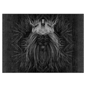 Lion with Crown Monogram Cutting Board
