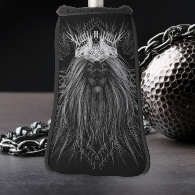 Lion with Crown Monogram Golf Head Cover (Creator Uploaded)