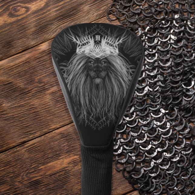 Lion with Crown Monogram Golf Head Cover (Creator Uploaded)