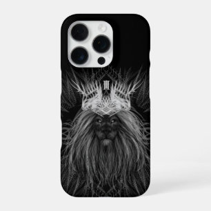 Lion with Crown Monogram iPhone 16 Pro Case