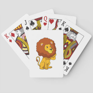 Lion with Curls Playing Cards