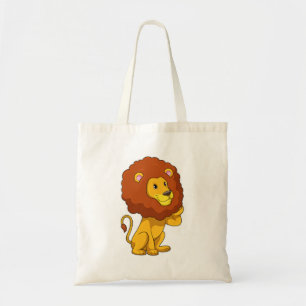 Lion with Curls Tote Bag