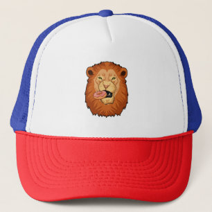 Lion with Donut Trucker Hat