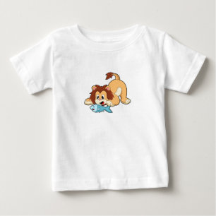 Lion with Fish Baby T-Shirt