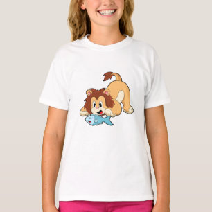 Lion with Fish T-Shirt