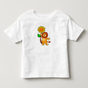Lion with Flower Sunflower Toddler T-Shirt