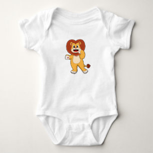 Lion with Heart Baby Bodysuit