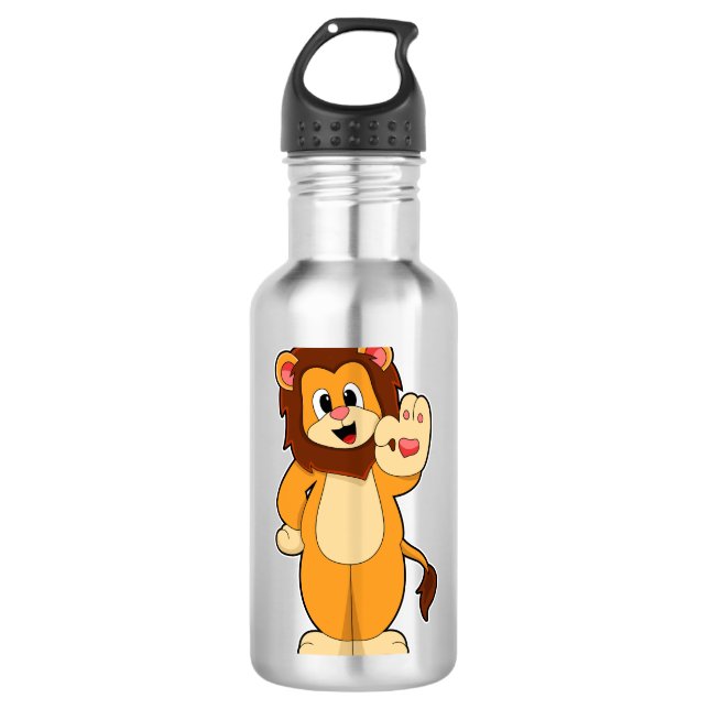 Lion with Mane 710 Ml Water Bottle (Front)