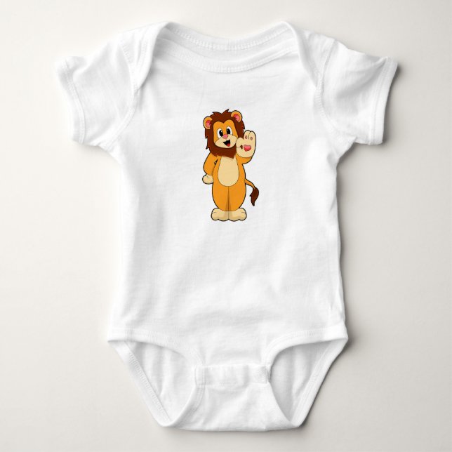 Lion with Mane Baby Bodysuit (Front)