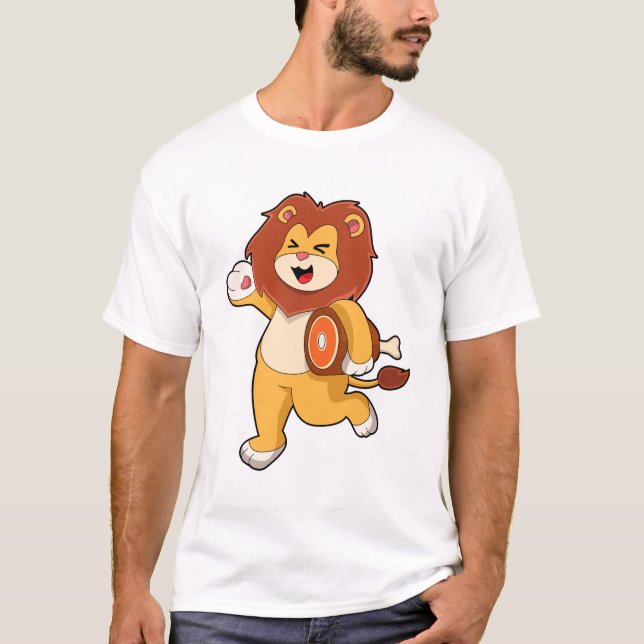 Lion with Meat T-Shirt (Front)