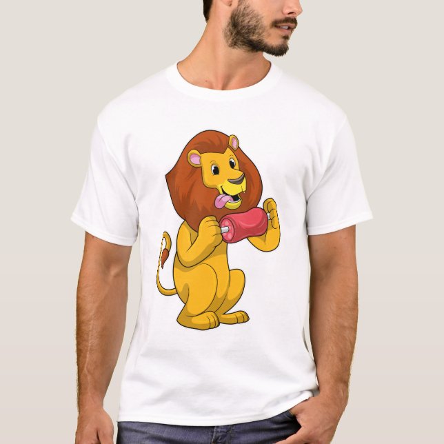 Lion with Meat T-Shirt (Front)