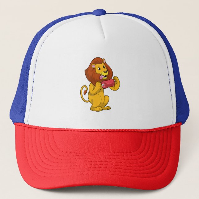 Lion with Meat Trucker Hat (Front)