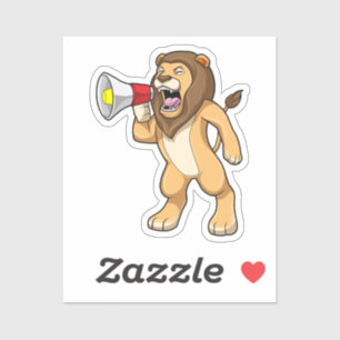 Lion with Microphone