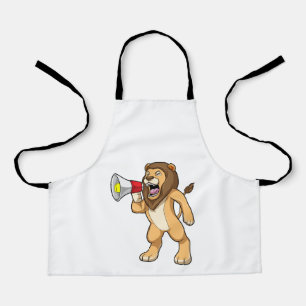 Lion with Microphone Apron