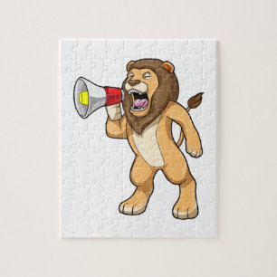 Lion with Microphone Jigsaw Puzzle