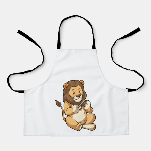 Lion with Nail arrows Apron (Front)
