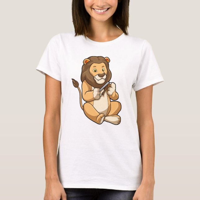 Lion with Nail arrows T-Shirt (Front)